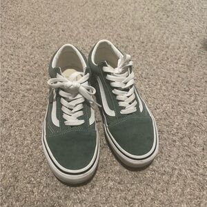 Green Suede Women's Sneakers